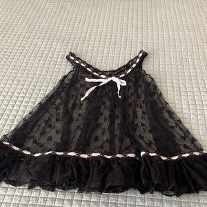 Agent Provocateur black see-through gown